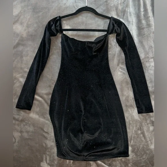 Lucy in the Sky Velvet Sparkle Mini Dress - Picture 5 of 10